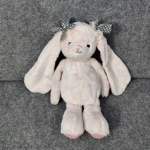 Muñeca de peluche Corderos e hiedra rosa conejito conejo Gigi juguete de peluche orejas largas arco negro - Imagen 1 de 23