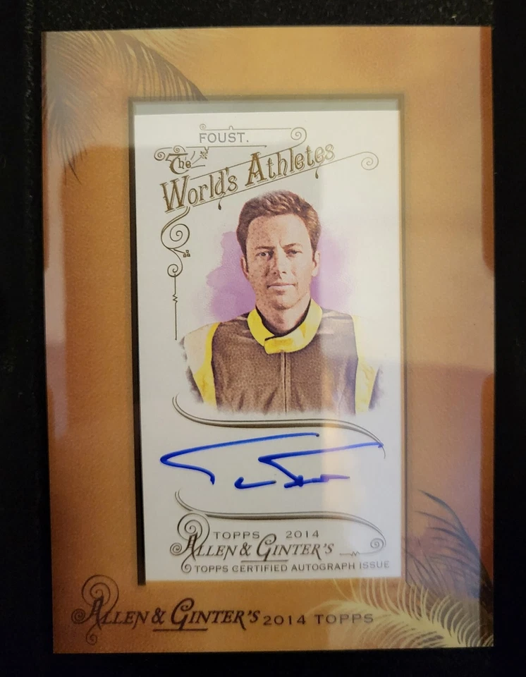 2014 Topps Allen & Ginter's Framed Mini Auto Tanner Foust #AGA-TFO Auto - Image 1 of 2