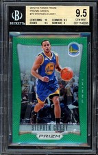 BGS 9.5 - 2012 Panini Prizm Green Graded Card Stephen Curry - None Graded Higher
