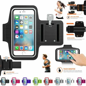 Sports Arm Band Mobile Phone Holder Bag Running Gym Armband Exercise All Phones - Photo 1 sur 15