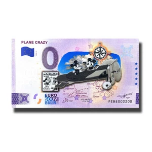 0 Euro Souvenir Banknote Flugzeug verrückte Farbe Malta FEBE 2024-2 - Bild 1 von 2