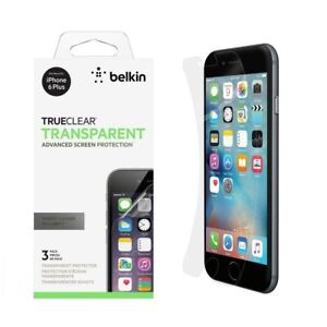 Belkin TrueClear Film Screen Protector Saver for iPhone 6+ 7+ 8+ Plus Pack of 3
