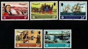 JERSEY SG314/8 1983 WORLD COMMUNICATIONS YEAR MNH - Picture 1 of 1