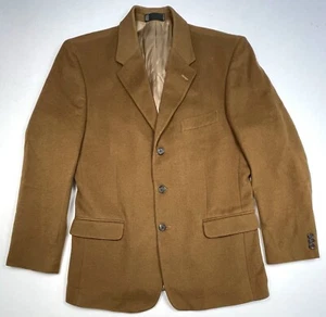 EMANUEL Ungaro Mens 42R CASHMERE Capuccino Brown SPORT COAT Jacket 38021 Read - Picture 1 of 9