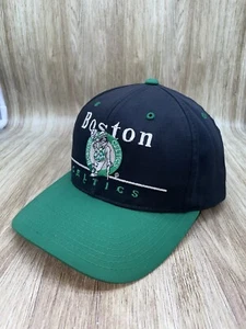 Boston Celtics Vintage Twins Snapback Hat Preowned Black - Picture 1 of 11