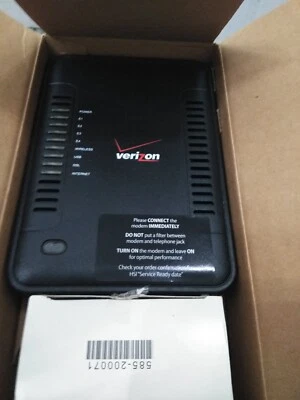 Westell INC. ADSL2+ MODEM ROUTER A99-750015-00 With Power Adapter - Image 1 of 4