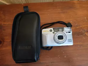 Pentax Espio 135M Compact Point & Shoot 35mm Film Camera Silver W/Case Tested - Foto 1 di 7