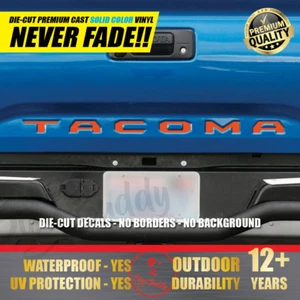 (Gloss Orange) Vinyl Decals Tailgate Letters Sticker for TACOMA 2014 - 2023 - Picture 1 of 7