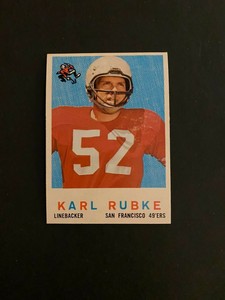 1959 TOPPS FOOTBALL #112  KARL  RUBKE   NM-MT