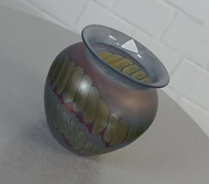 edle WMF La Galleria Glas Vase Design Blumenvase Tischvase Vintage 80er J. RAR - Bild 1 von 7
