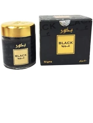 Bakhour Black Oud Incens 50gby Perfumes Árabes Oud Fragancia Hogar Bakhour Foto 1 de 3