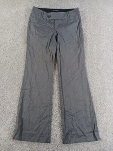 Banana Republic Womens Dress Pants 4S Gray Bootcut Cotton Blend Flat Front - Picture 1 of 12