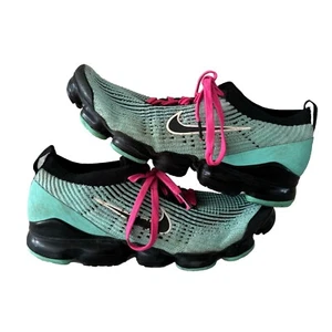Nike Air Vapormax Flyknit 3 South Beach Blue Pink Black Mens Size 10.5 Rare - Picture 1 of 10