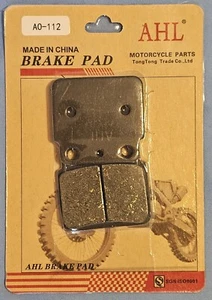 AHL AO-112 Semi-metallic FA137 Rear Brake Pads for KAWASAKI/SUZUKI Models - Picture 1 of 2