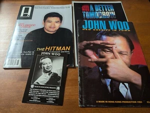 John Woo Reino Unido Programa de Películas Hecho en Hong Kong Chow Yun Fat Póster Tarjeta Postal - Imagen 1 de 11