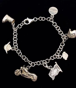 Pulsera Harley Davidson de plata de ley 925 para motocicleta - Imagen 1 de 5