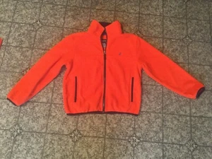 Kids Nautica Red With Navy Fleece Size Small 8 Very Gently Used 100% Polyester - Picture 1 of 6