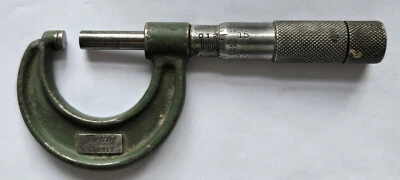 老式 1 英寸 Lufkin 千分表机械师工具编号 1911 0英寸-1英寸微型美国以外 — 第 1/4 张图片