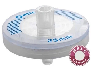 OMICRON® PTFE mit GF Vorfilter Spritzenfilter, HPLC zertifiziert, 1,0/0,45μm, 100/Pk - Bild 1 von 3