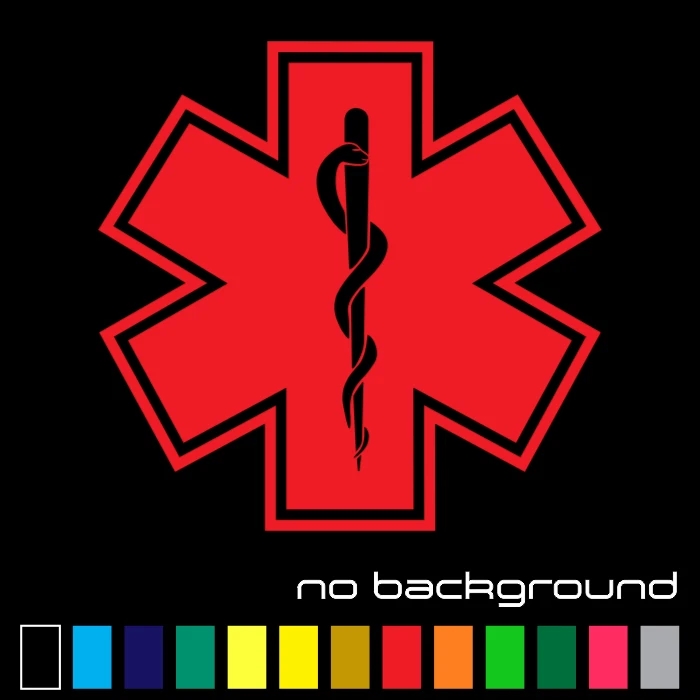 Pegatina Star of Life Vinilo EMT Calcomanía Ambulancia Médica Emergencia Paramédico EMS Foto 1 de 1