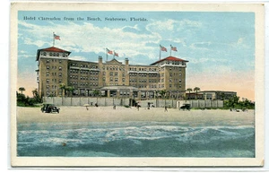 Hotel Clarendon From Beach Seabreeze Florida 1920c postcard - Picture 1 of 1