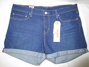 LEVIS MID LENGTH ROLLED JEANS SHORTSNEW WITH TAG - Picture 1 of 4