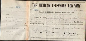 THE MEXICAN TELEPHONE COMPANY (MEXIQUE USA) (P) - Bild 1 von 1