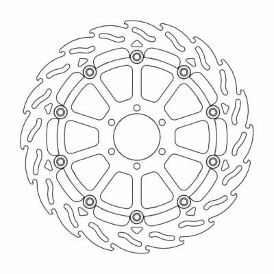 Disco de freno delantero derecho BMW S 1000 HP4 ABS 2013-2014 Moto Masters llama Foto 1 de 4