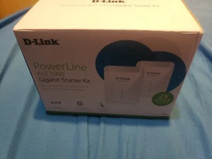 D-Link Powerline AV2 1000 GigaBit Starter Kit DHP-601AV, enthält 2 Adapter NEU - Bild 1 von 6