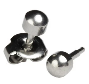 Studex 4mm Stainless Steel Sensitive Ball Earrings - Pack of 12 Pairs, Durable - Picture 1 of 3