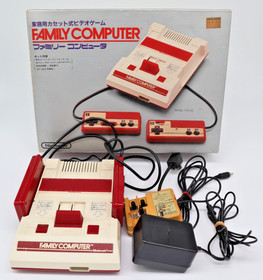 Nintendo Famicom Console HVC-002 with AC Adapter & RF Switch Tested Working