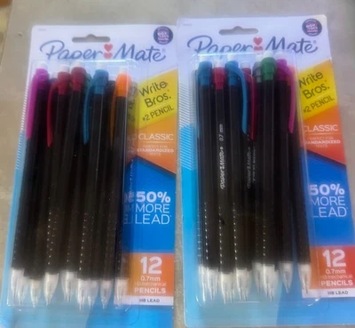 Ten 12pk papel mate nº 2 lápis mecânicos médio 0,7 mm sala de aula escritório - Imagem 1 de 3