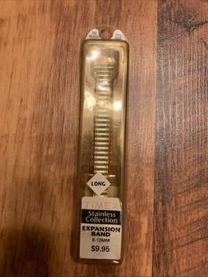 Vtg Womens NOS Timex Silver Gold Tone Stainless Exp. Bands 8-12mm - Image 1 of 4