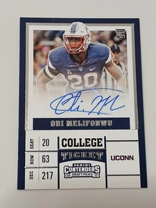 Obi Melifonwu Oakland Raiders 2017 Panini Contenders Certified Autograph Card - Picture 1 of 2