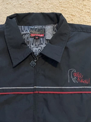 JAQUETA CORTA-VENTO QUIKSILVER EDDIE AIKAU WOULD GO WAIMEA BAY HAWAII 2004-2005 L - Imagem 1 de 4