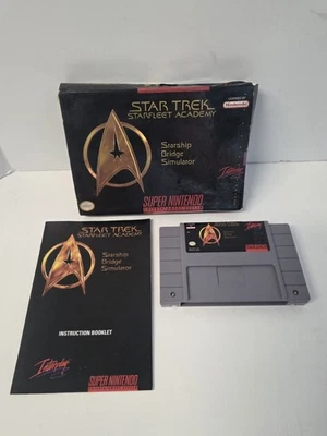 Star Trek: Starfleet Academy Starship Bridge Simulator Super Nintendo 1991 - Image 1 of 4