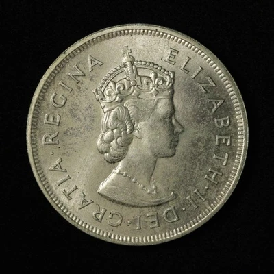 Bermudas 1959 1 corona de plata esterlina - envío gratuito EE. UU. Foto 1 de 3