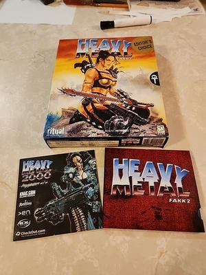 Heavy Metal FAKK 2 PC Big Box Game 2000 w/ Bonus Disks - 3 CDs READ - Image 1 of 4