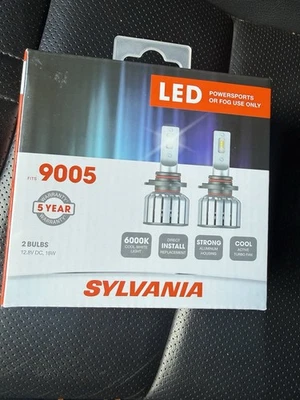 Sylvania 9005 LED Powersport or Fog Use Only 2 Pack 9005SL.BX2 - Image 1 of 2