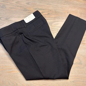 Loft Outlet Black Skinny Ankle Petite Pants Women’s 8P Mid Rise Stretch $69 - Picture 1 of 16