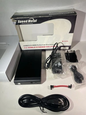 Speed Metal 3.5" SATA Hard Drive USB 2.0 External Enclosure - Image 1 of 2
