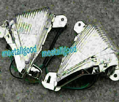 Cubierta de lente transparente para señal de giro frontal compatible con KAWASAKI NINJA ZX-10R 650R ZX14 par po Foto 1 de 3