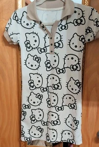 LINDO Vestido Sanrio HELLO KITTY Mujer S PEQUEÑO Se Adapta a TODAS las Edades Mujeres Niñas Niños Camisa - Imagen 1 de 7