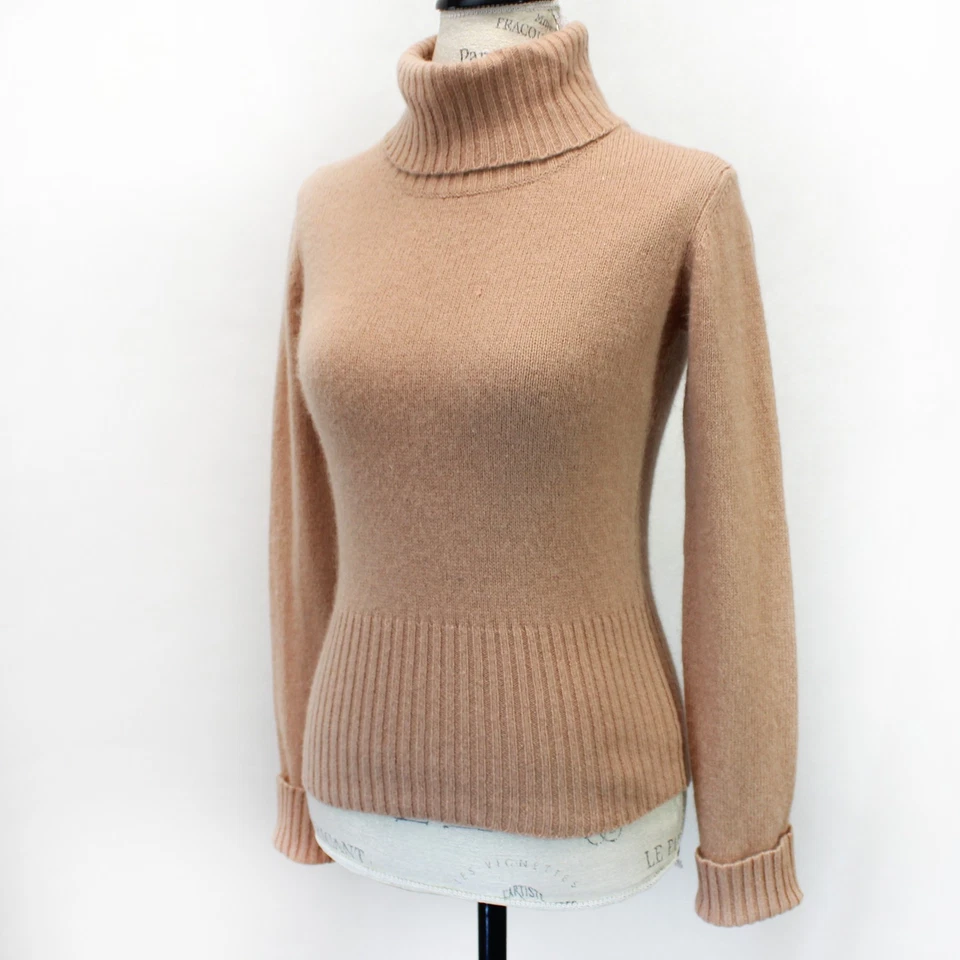 Suéter Suéter BCBG MaxAzria Vintage Beige Tejido Lana de Cordero Preppy Acogedor XS Foto 1 de 4