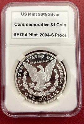 2004-S Proof $1 San Francisco Old Mint Commemorative Dollar 90% Silver Beautiful - Image 1 of 4
