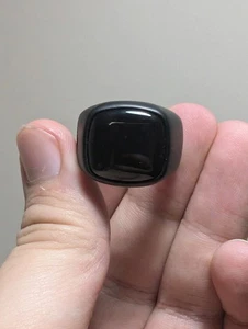 David YURMAN Black Titanium Signet Ring W/ Onyx Size 8.5 Signet Ring - Picture 1 of 6