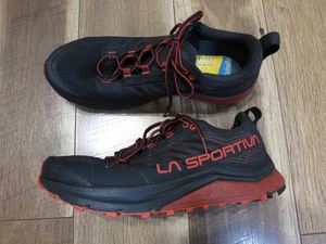 La Sportiva Jackal 2058-C Men's Black/Poppy Mountain Trail Shoes Sz 10.5 EU 43.5 - Picture 1 of 14