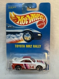 HOT WHEELS 1991 Toyota MR-2 Rally #233 - White with Graphics - Europa/Asia - New - Picture 1 of 5