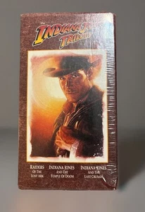 Indiana Jones Trilogy VHS 3-Tape BOX SET 1989 Harrison Ford, Sean Connery NEW - Picture 1 of 7