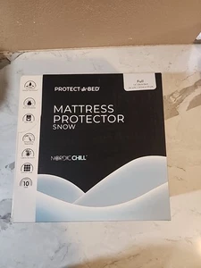 NEW Protect-A-Bed FULL Super Cooling Mattress Protector Water Proof SNOW Model - Picture 1 of 5